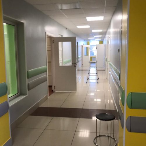 Тысячекоечная больница (Детское инфекционное отделение). Покрашено  красками «Тиккурила»